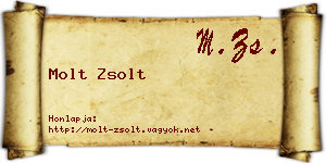 Molt Zsolt névjegykártya