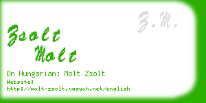 zsolt molt business card